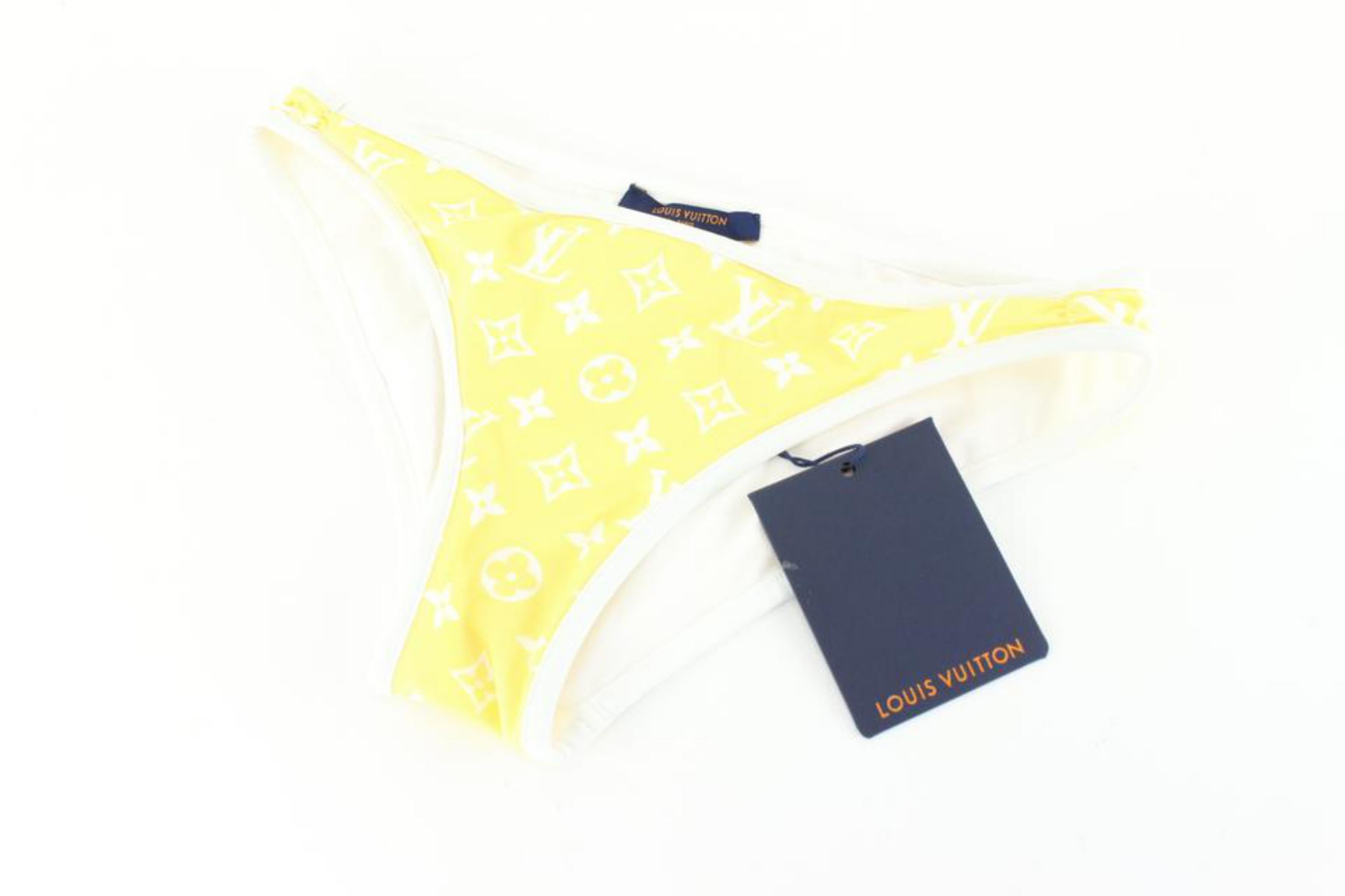 Louis Vuitton Size 34  Extra Small Yellow Monogram Bikini 82lk727s For Sale 3