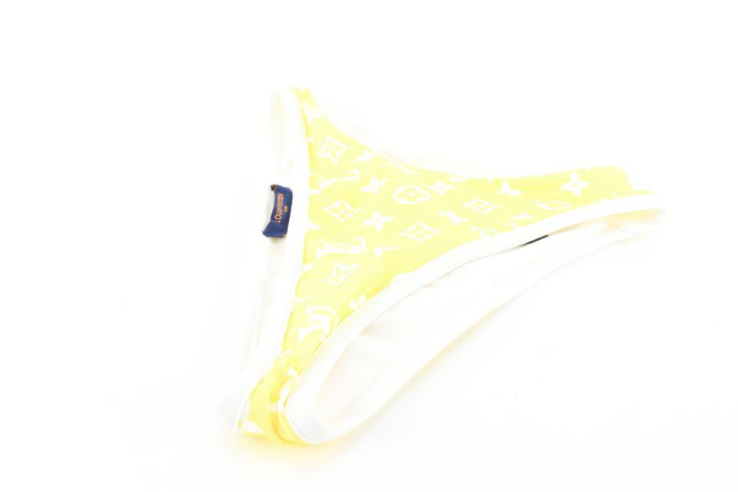 Louis Vuitton Size 34  Extra Small Yellow Monogram Bikini 82lk727s For Sale 4
