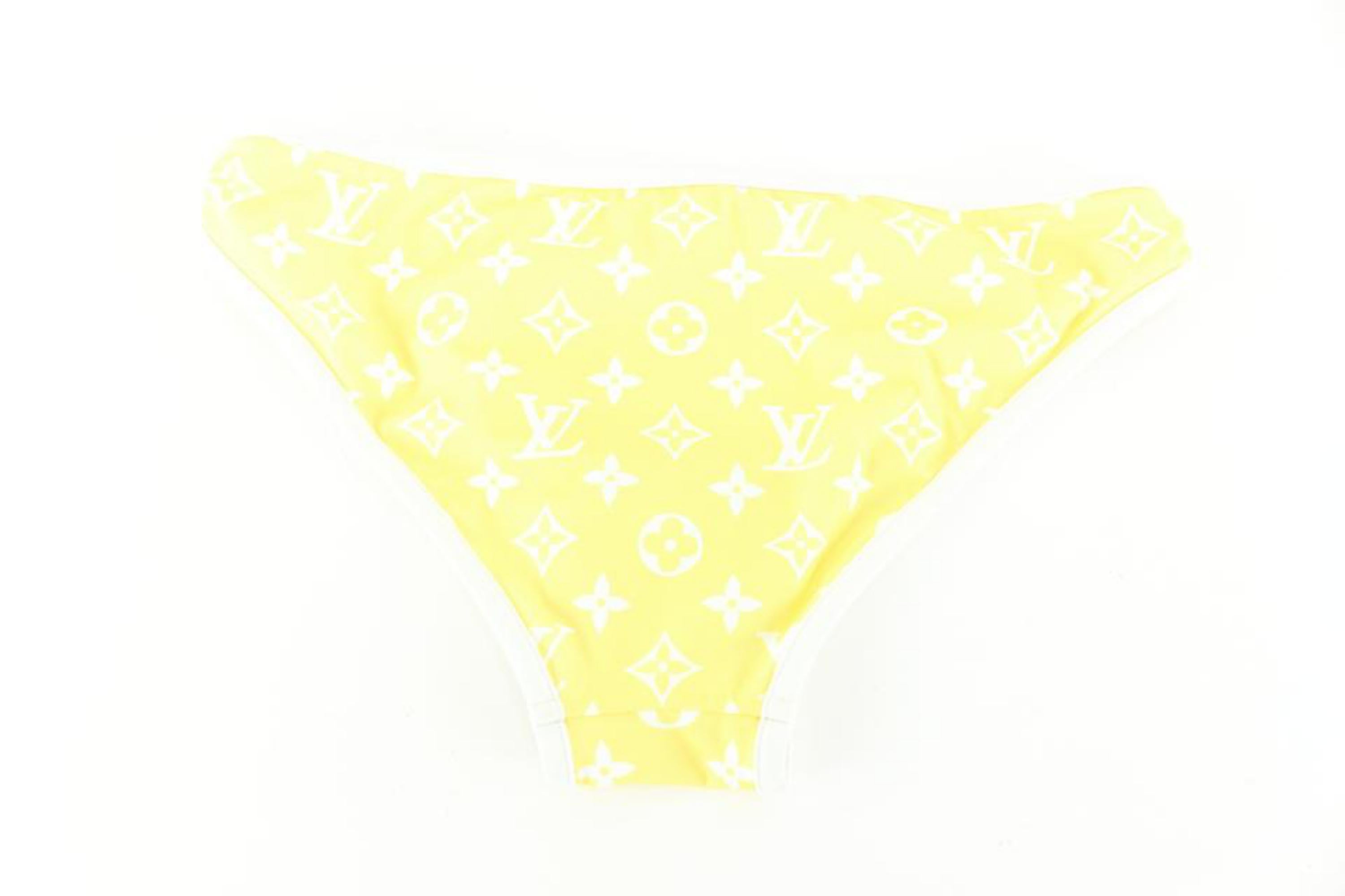 Women's or Men's Louis Vuitton Size 34  Extra Small Yellow Monogram Bikini 82lk727s For Sale