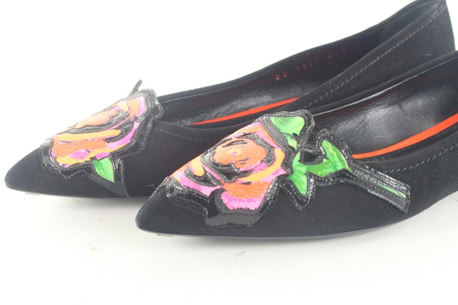 Louis Vuitton Size 34.5 Stephen Sprouse Roses Ballerina Flats 6LV1019K For Sale 6