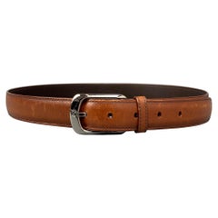 LOUIS VUITTON Size 36 Cognac Leather Belt