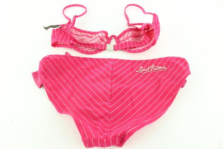 Two-piece swimsuit Louis Vuitton Pink size 36 FR in Lycra - 33504847
