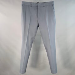 LOUIS VUITTON Größe 36 Grau Twill Baumwolle flach vorne konisch zulaufend Kleid Hose