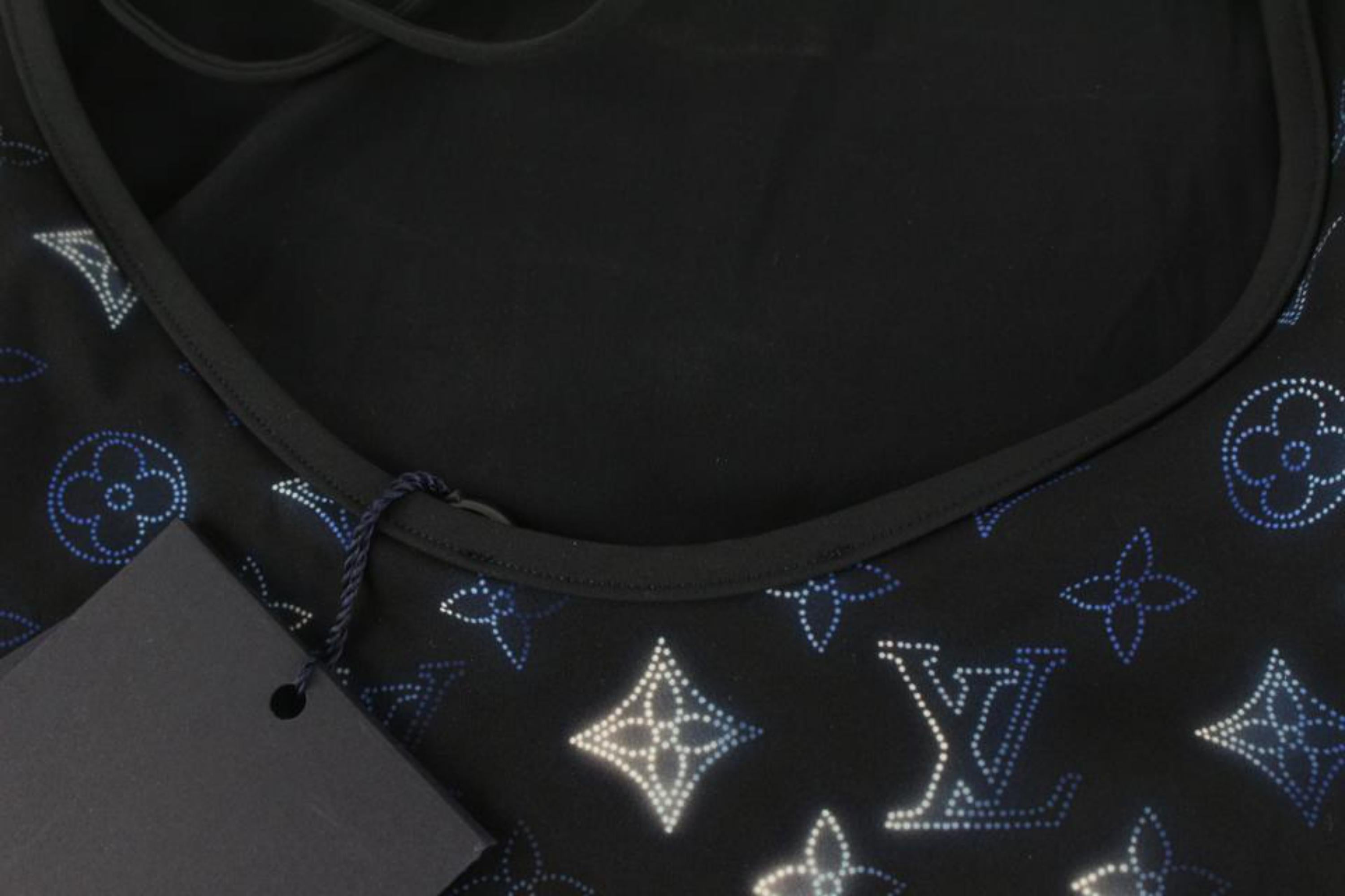 Women's Louis Vuitton Size 36 Navy Mahina Monogram One-Piece Bathing Swim Suit 1112lv62