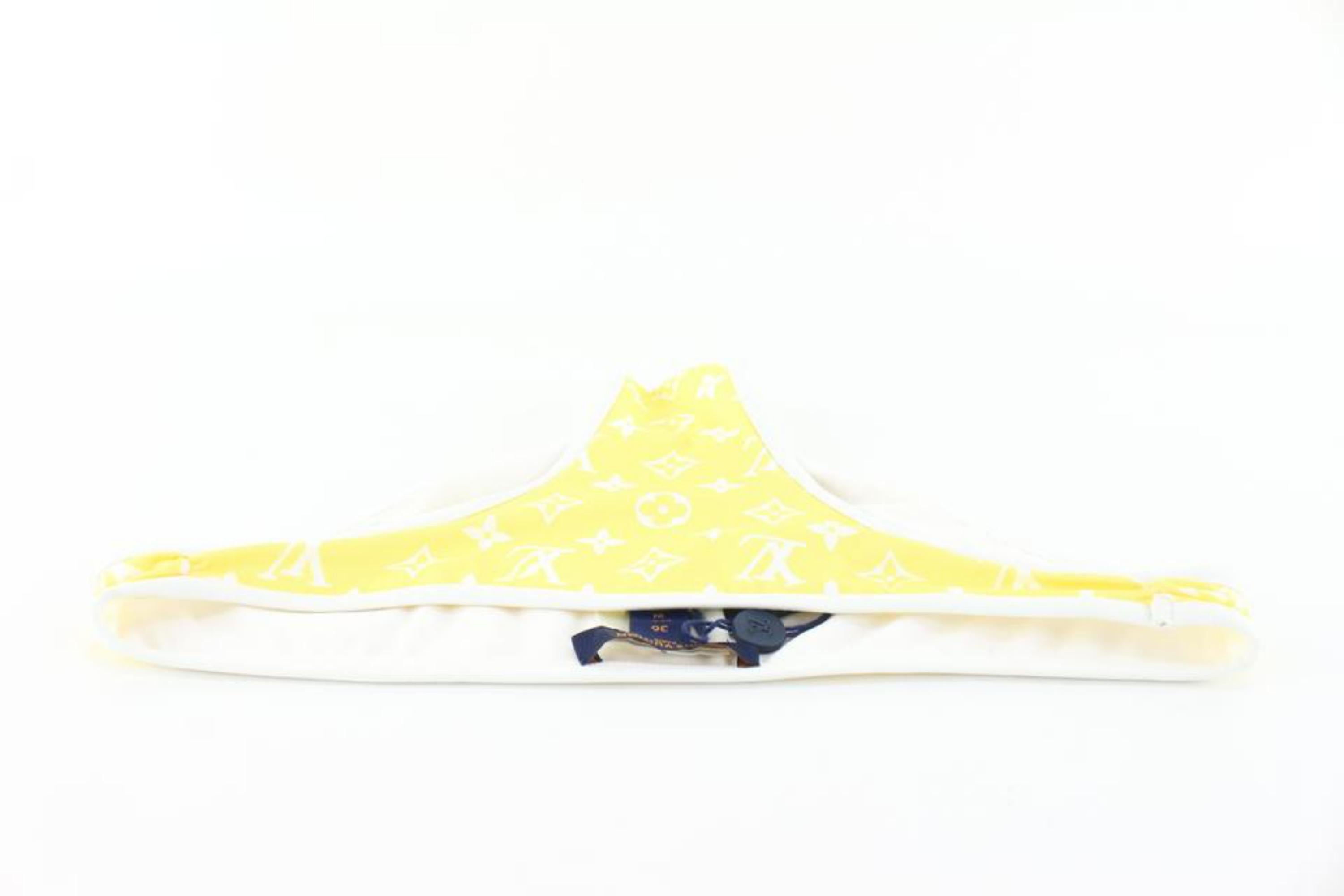 Women's Louis Vuitton Size 36  Small Yellow Monogram Bikini 4lz822s For Sale