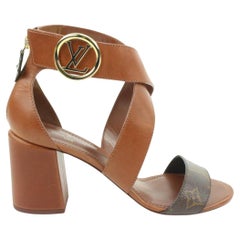 Louis Vuitton Heels Brown Leather ref.218211 - Joli Closet