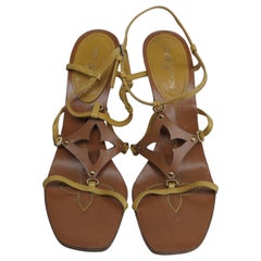 Louis Vuitton Size 39 Monogram Wedge Sandals