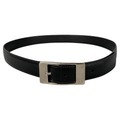 Louis Vuitton Belt Black Silver - 9 For Sale on 1stDibs
