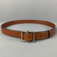LOUIS VUITTON Size 40 Brown Leather Belt