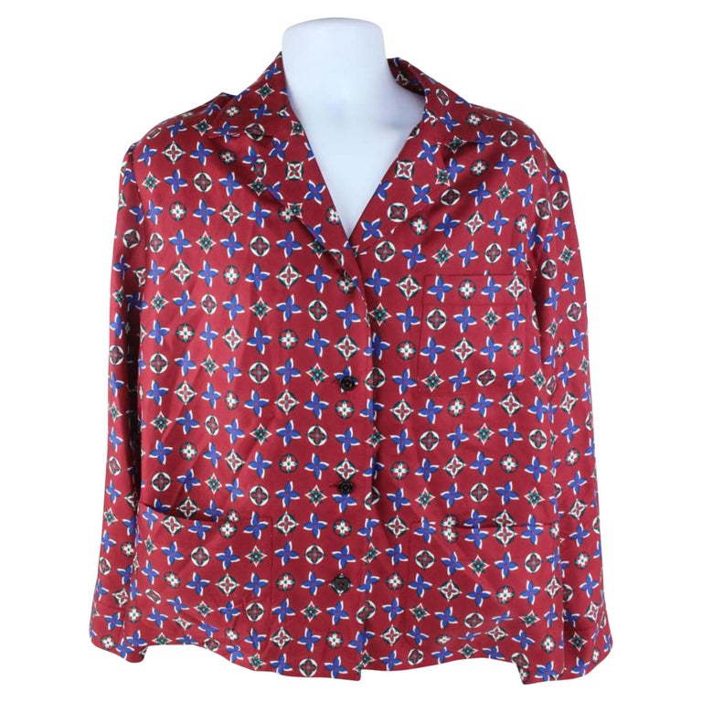 Louis Vuitton // Navy Monogram Silk Pyjama Set – VSP Consignment