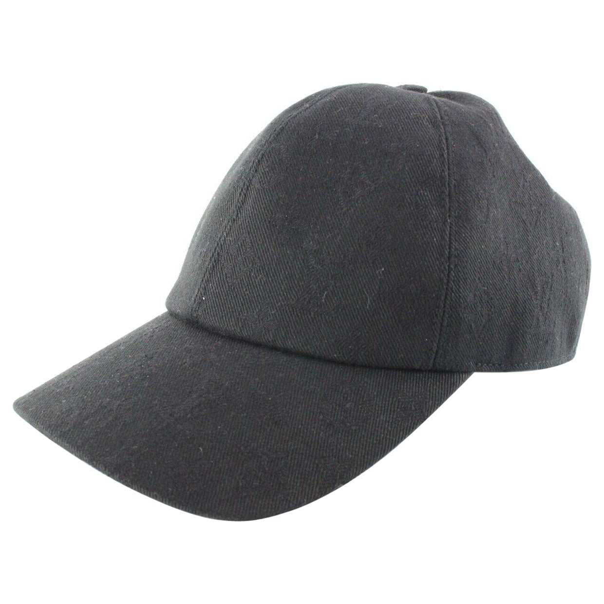 Louis Vuitton Taglia 58 Nero Monogram Essential Cap Cappello Baseball 7LK0427