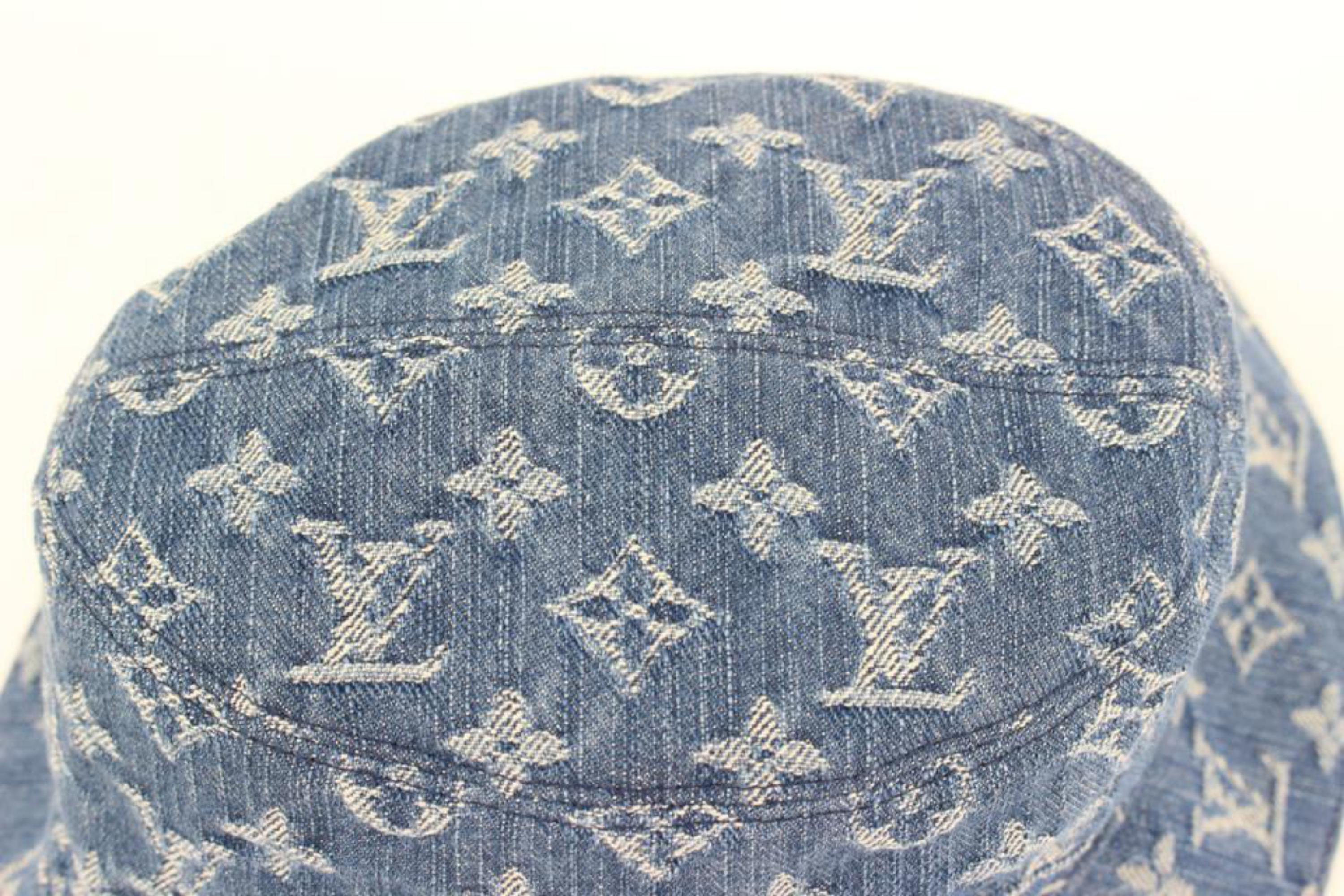 louis vuitton denim bucket hat