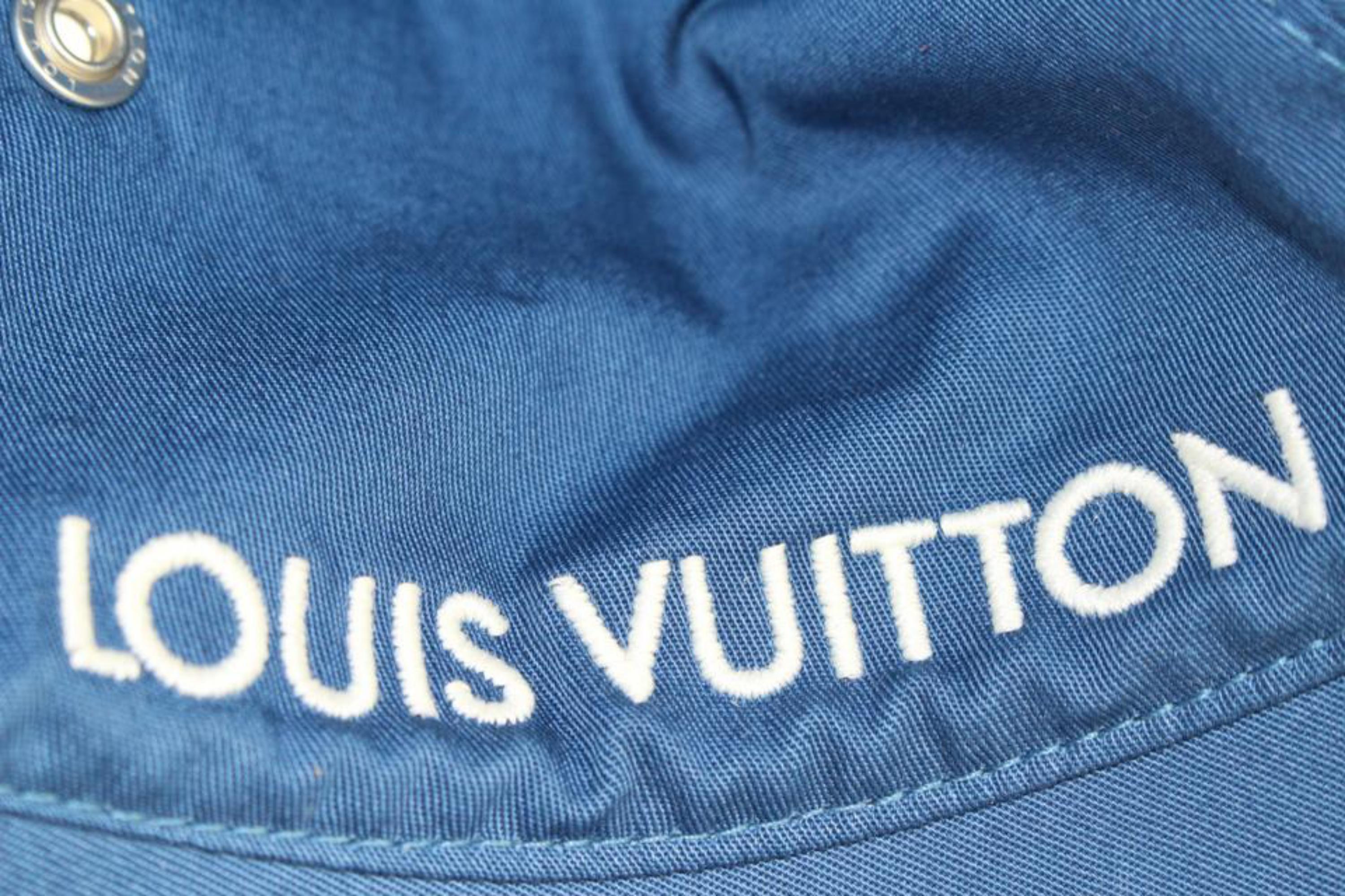 lv denim hat