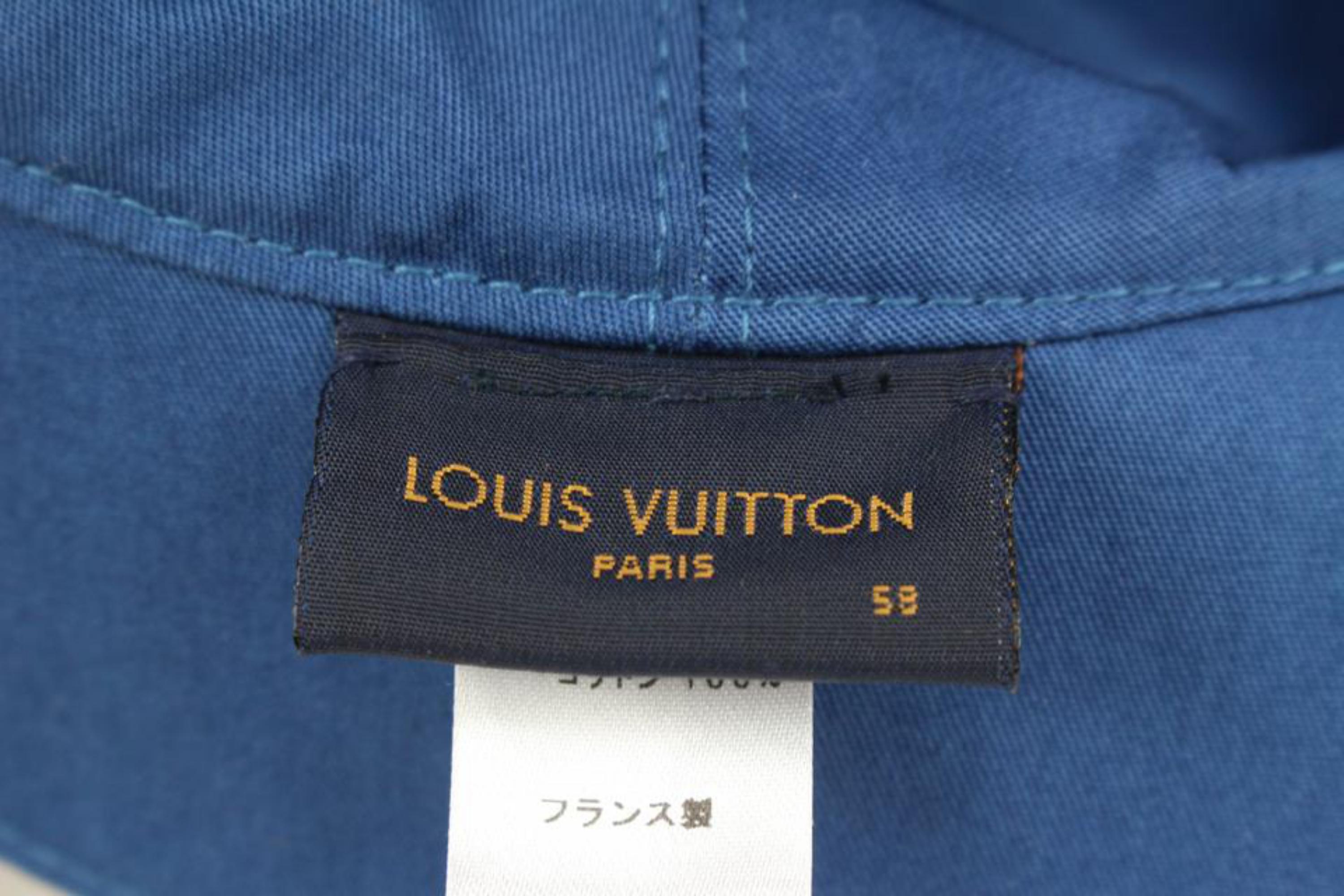 Louis Vuitton Size 58 Monogram Denim Esential Bucket Hat 56LK322S For ...