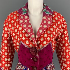 LOUIS VUITTON Size 6 Multi-Color Embroidered Polyester Blend Jacket