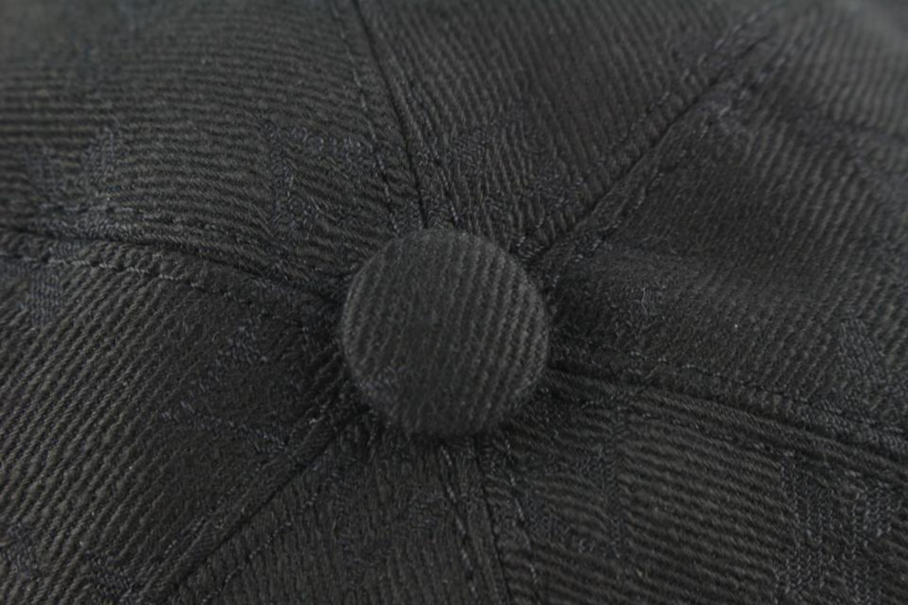 Louis Vuitton Size 60 Black Monogram Essential Baseball Cap Hat 113lv40 3
