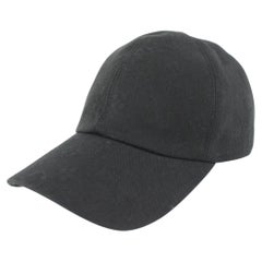 Louis Vuitton Size 60 Black Monogram Essential Baseball Cap Hat 113lv40