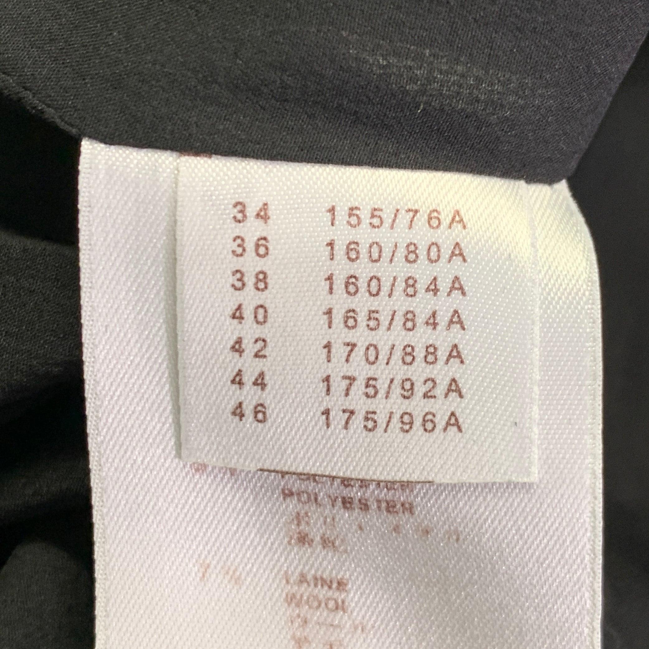 LOUIS VUITTON Taille 8 Robe de cocktail sans manches en acétate noir et bleu nuit en vente 4