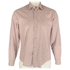 Louis Vuitton White Cotton Printed Long Sleeve Shirt L Louis