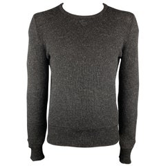 Men&#39;s LOUIS VUITTON Size L Black Cashmere Blend Chunky Knit Turtleneck Sweater at 1stdibs