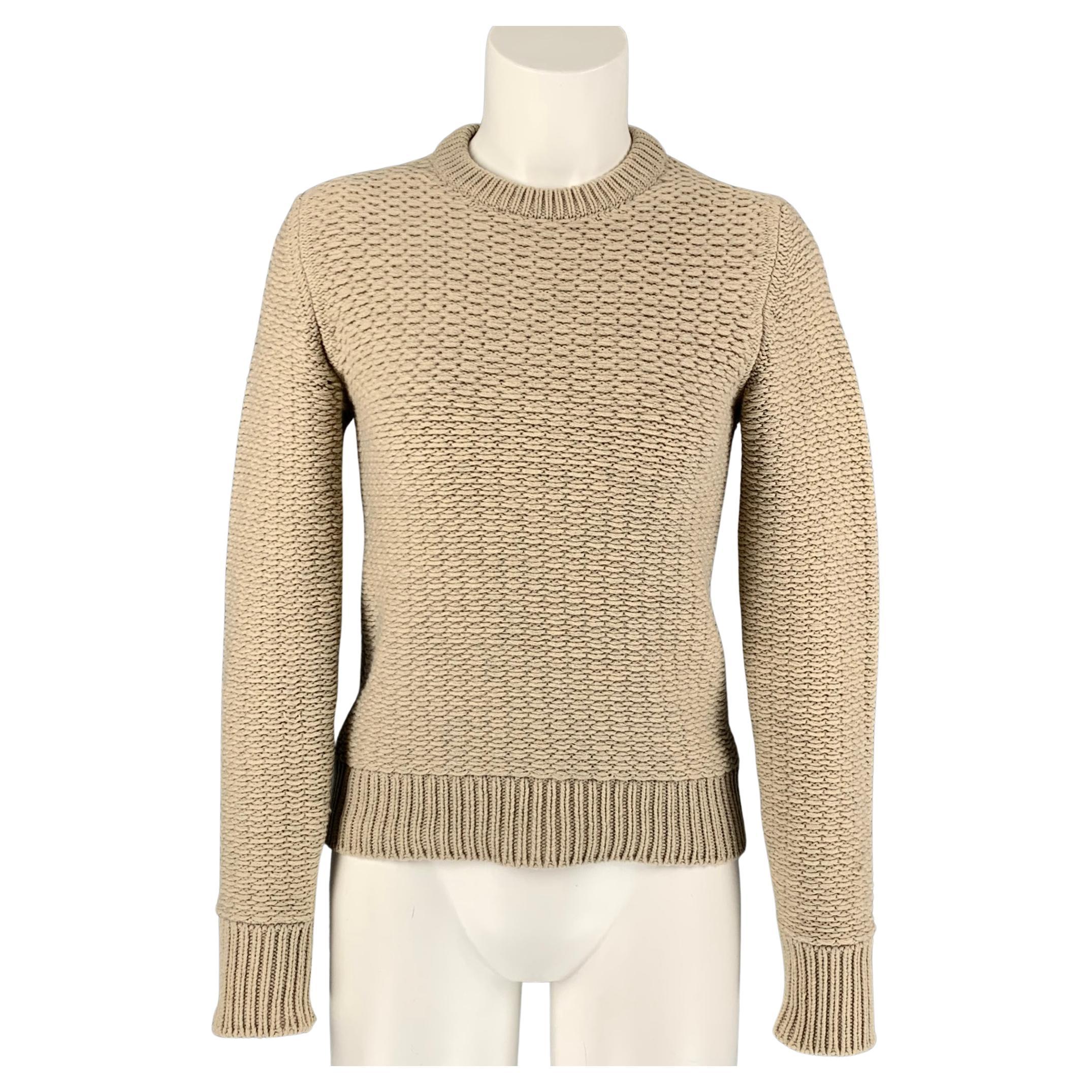 LOUIS VUITTON A/W 2005 Cream Alpaca Classic Heavy Knit Cardigan Sweater LTD at 1stDibs