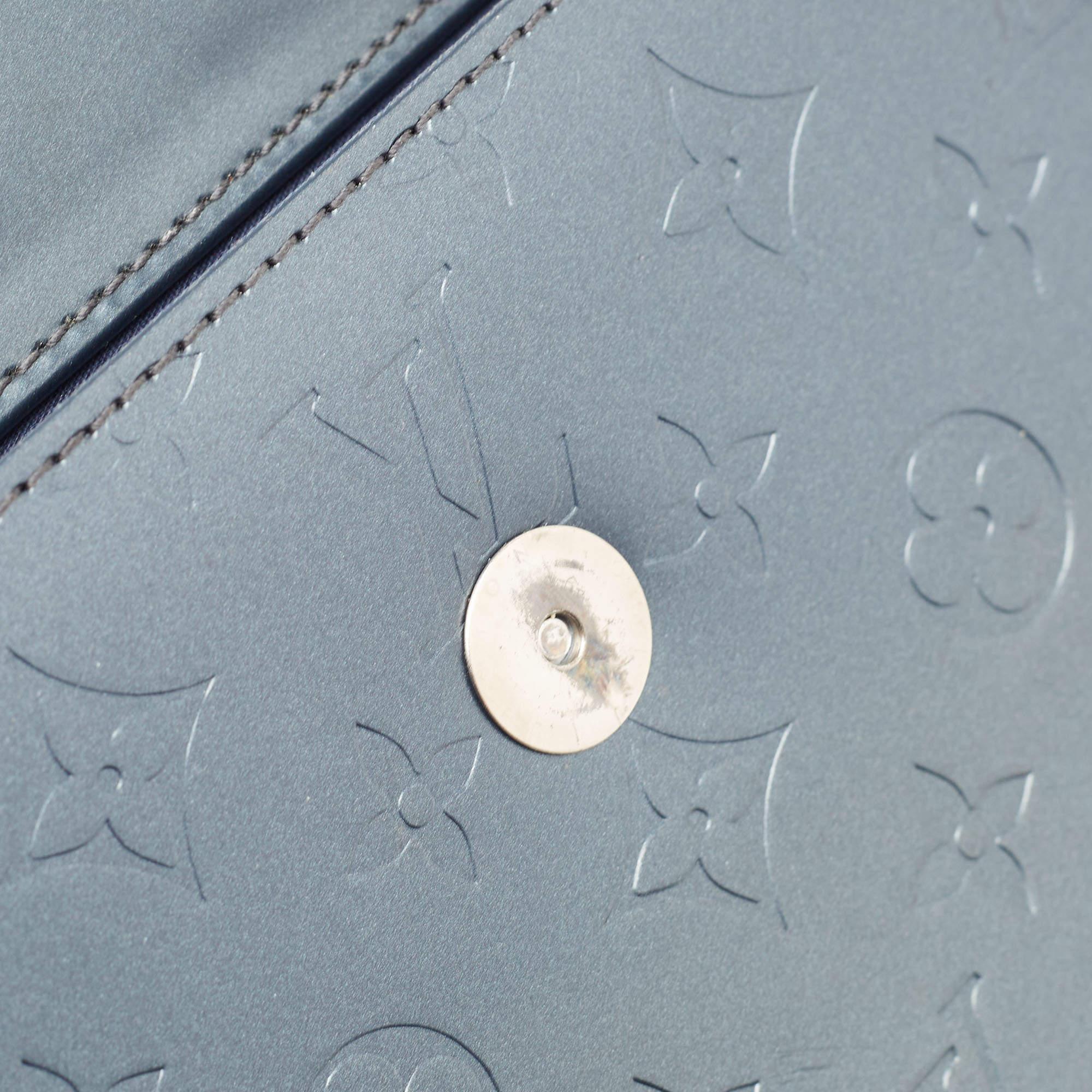 Louis Vuitton Slate Monogram Matt Leather Allston Bag For Sale 6
