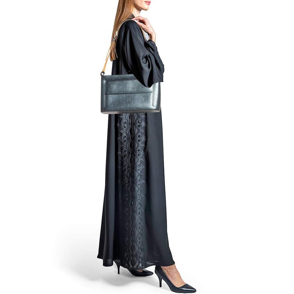 Louis Vuitton Slate Monogram Matt Leather Allston Bag For Sale 8