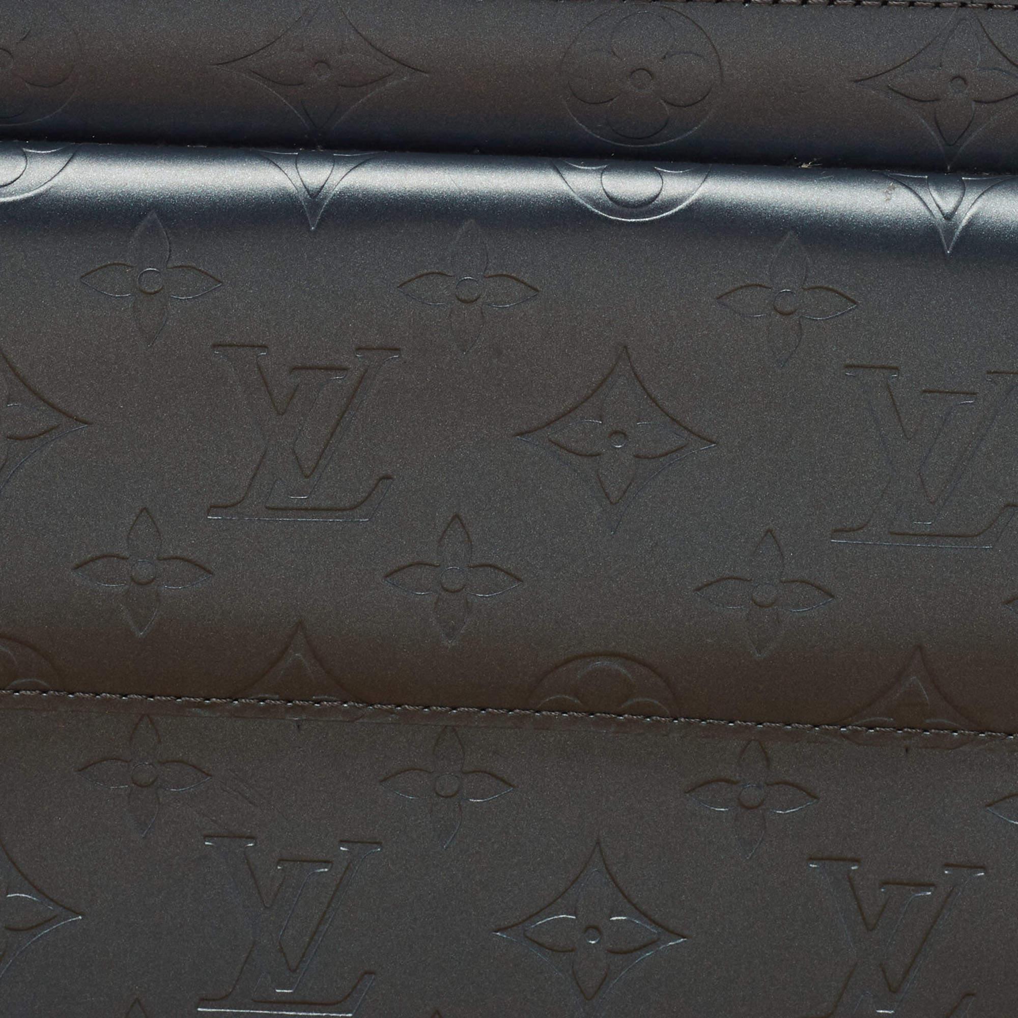 Louis Vuitton Slate Monogram Matt Leather Allston Bag For Sale 2