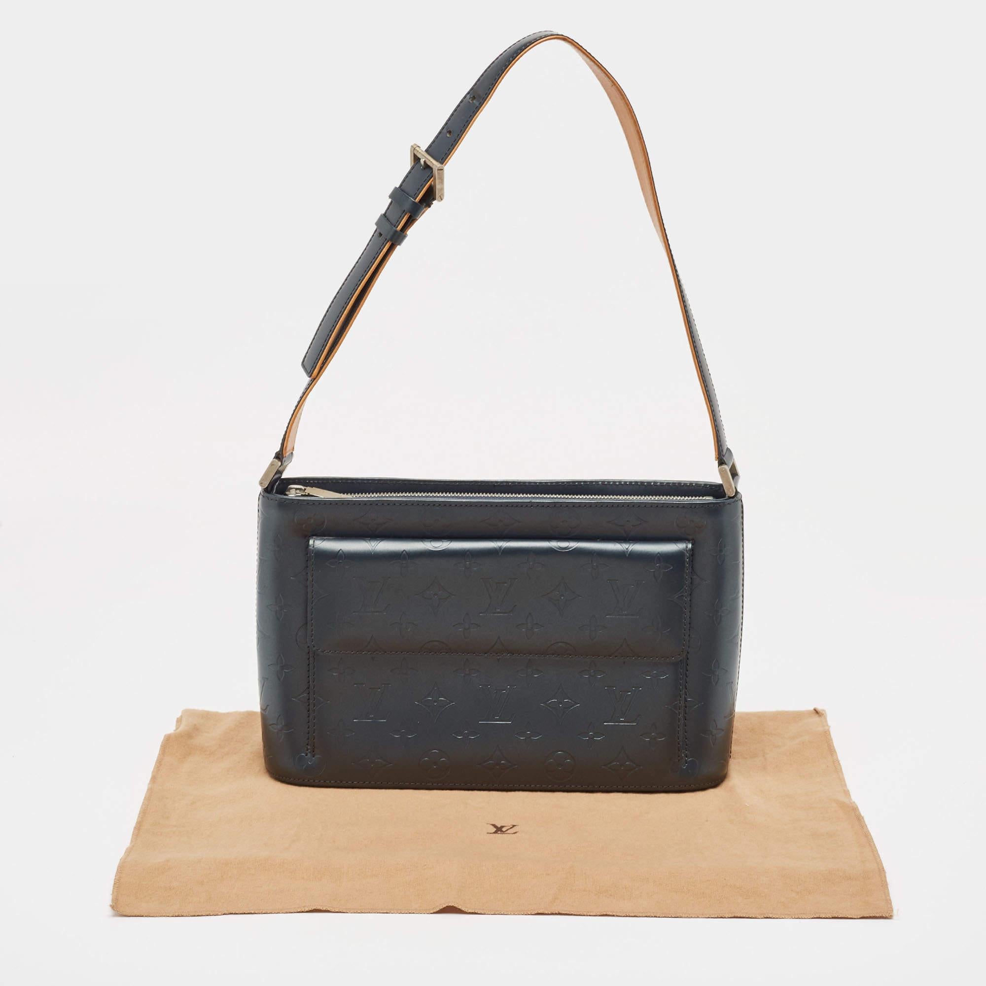 Louis Vuitton Slate Monogram Matt Leather Allston Bag For Sale 3