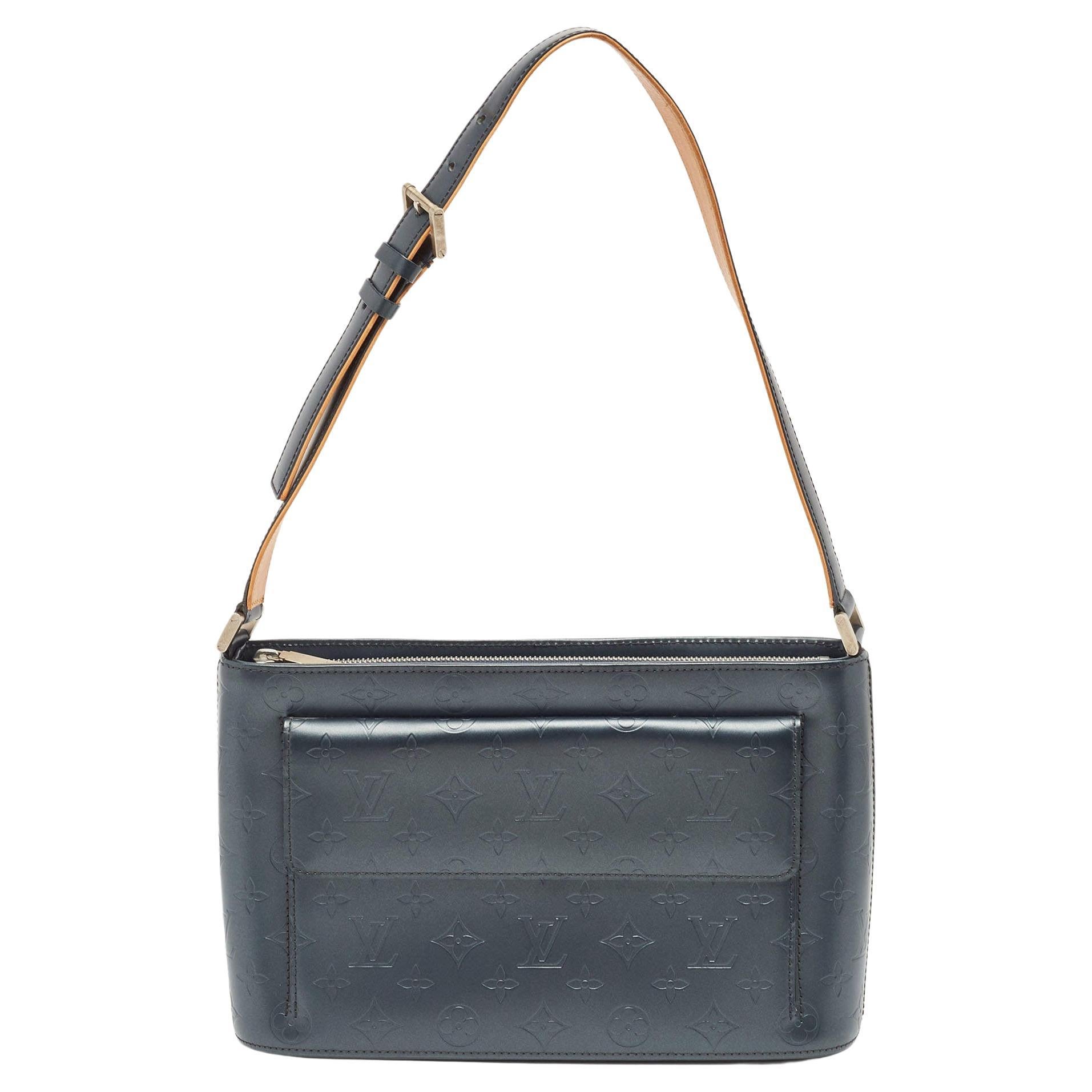 Louis Vuitton Slate Monogram Matt Leather Allston Bag For Sale