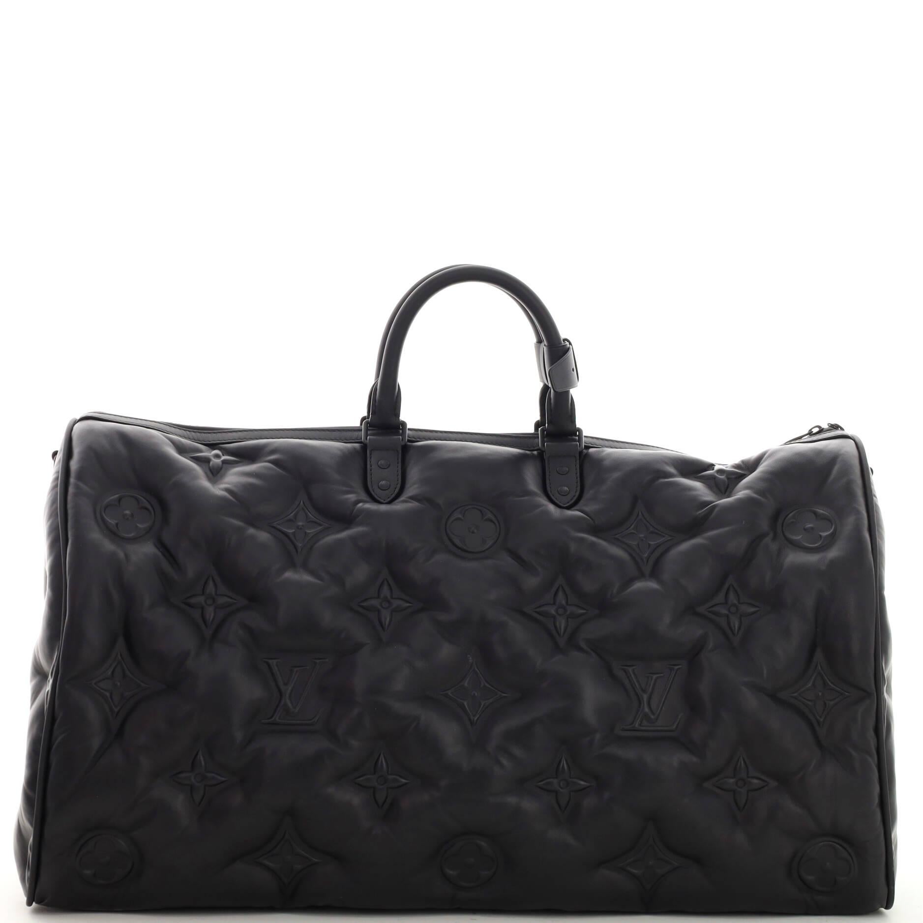 Louis Vuitton Sleepall Bandouliere Bag Limited Edition 2054 Monogram Lambskin 60 In Good Condition In NY, NY