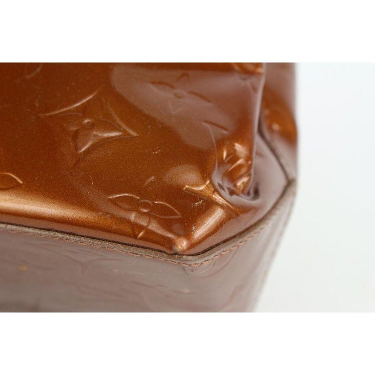 Louis Vuitton Brown Monogram Vernis Reade PM Bronze Leather Patent leather  ref.955534 - Joli Closet