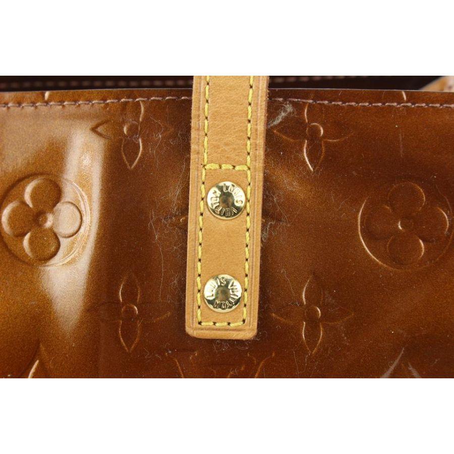 Louis Vuitton Small Bronze Monogram Vernis Copper Reade PM Tote Bag 914lv33 3