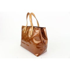 Louis Vuitton Small Bronze Monogram Vernis Copper Reade PM Tote Bag 914lv33