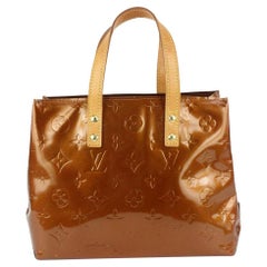 Authentic Louis Vuitton Reade PM Vernis Leather Tote Hand Bag #12913