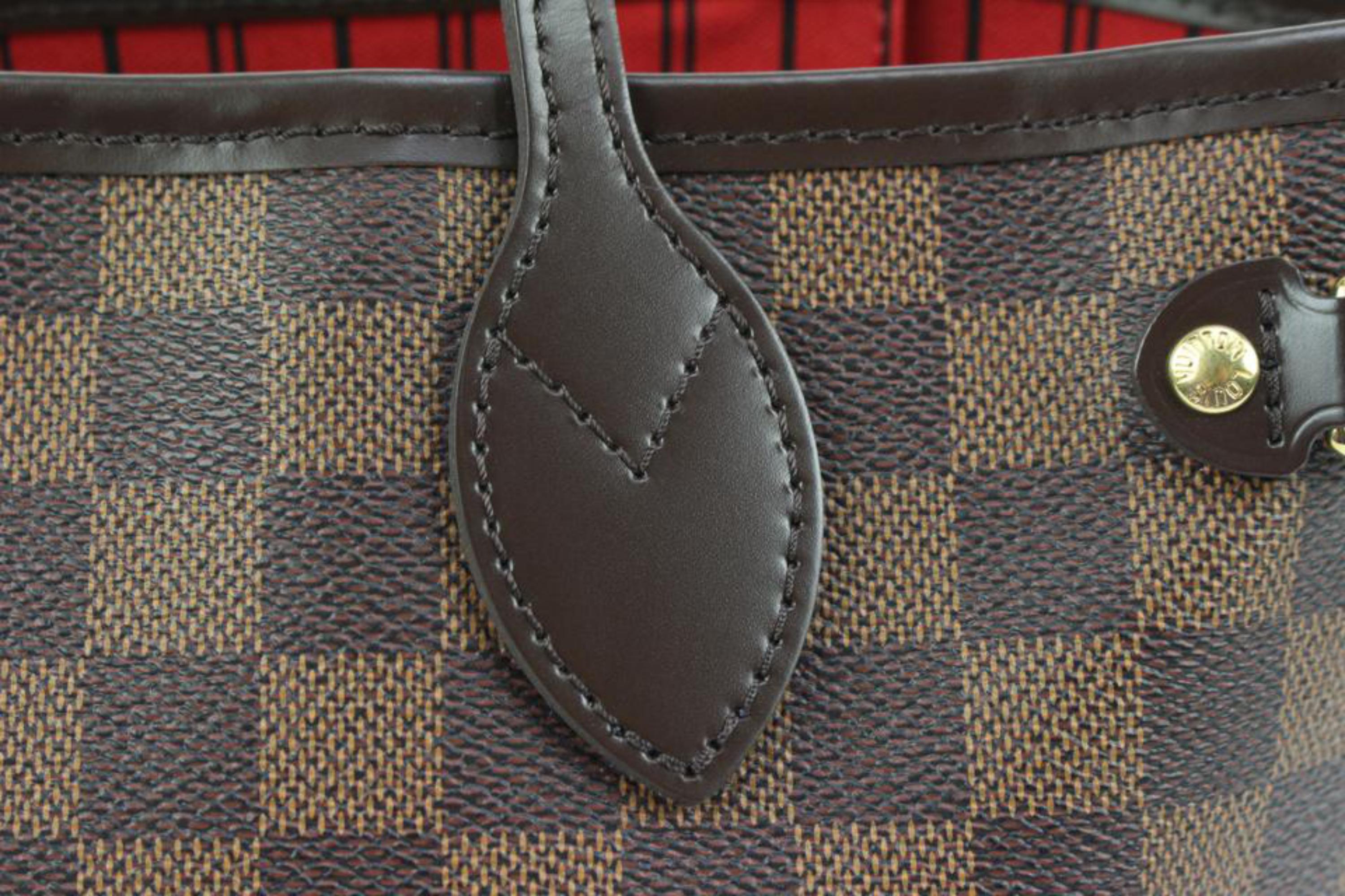 Louis Vuitton - Petit sac cabas Nevefull PM en damier ébène avec pochette 80lv39s en vente 7