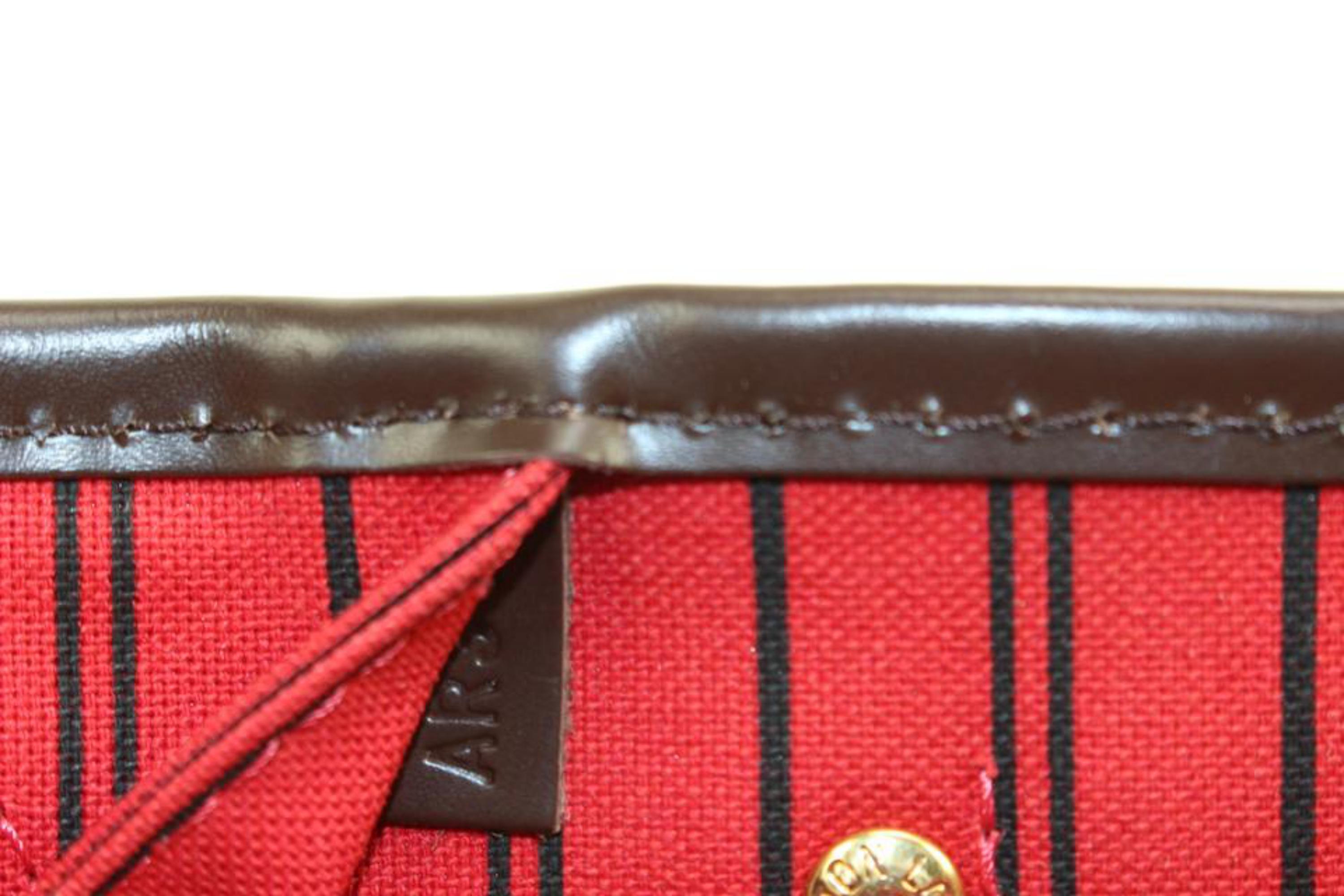 Louis Vuitton - Petit sac cabas Nevefull PM en damier ébène avec pochette 80lv39s Pour femmes en vente