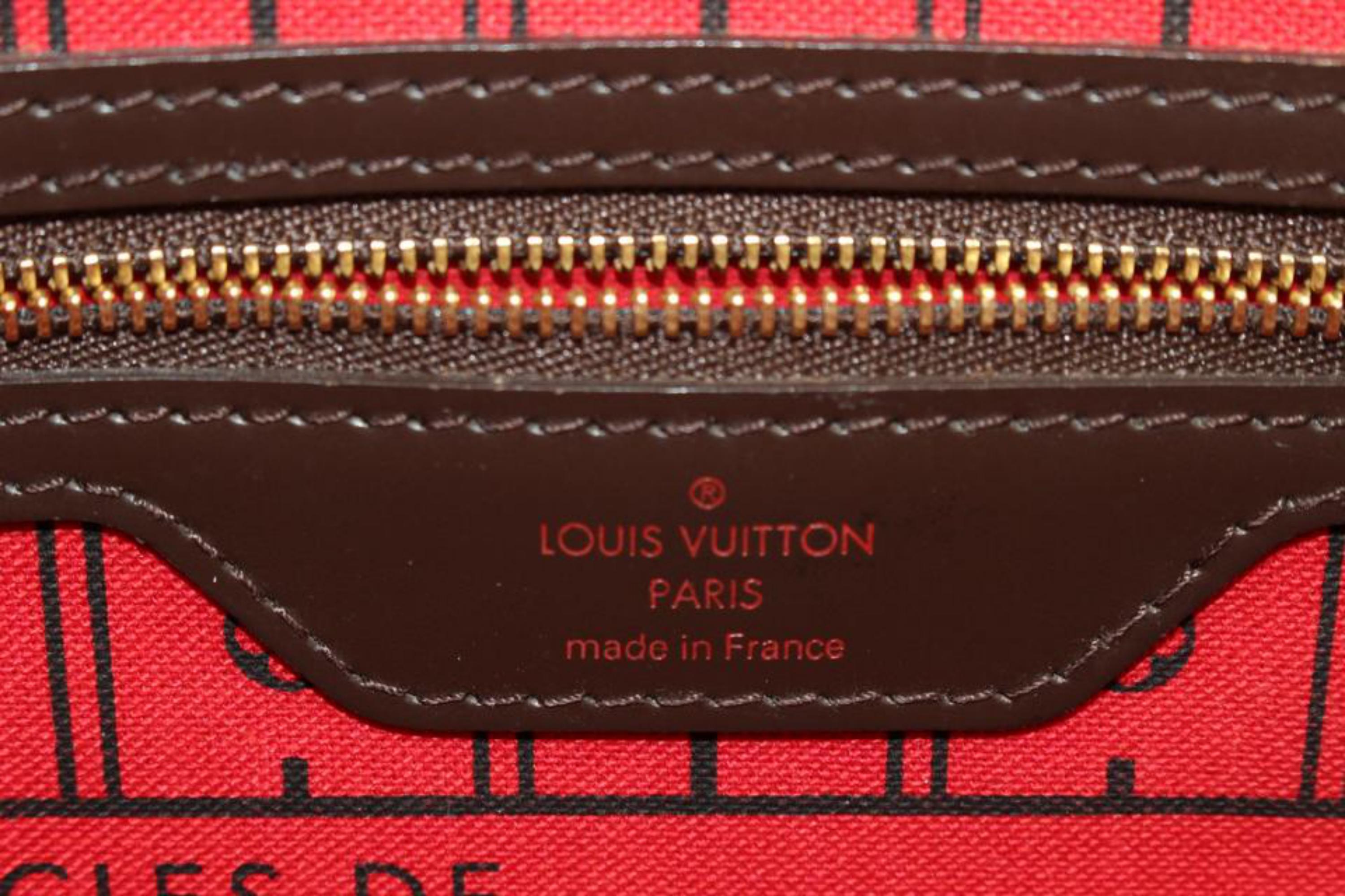 Women's Louis Vuitton Small Damier Ebene Neverfull PM Tote 41lk74