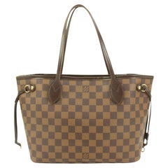 Authentic Louis Vuitton Damier Neverfull PM Shoulder Tote Bag