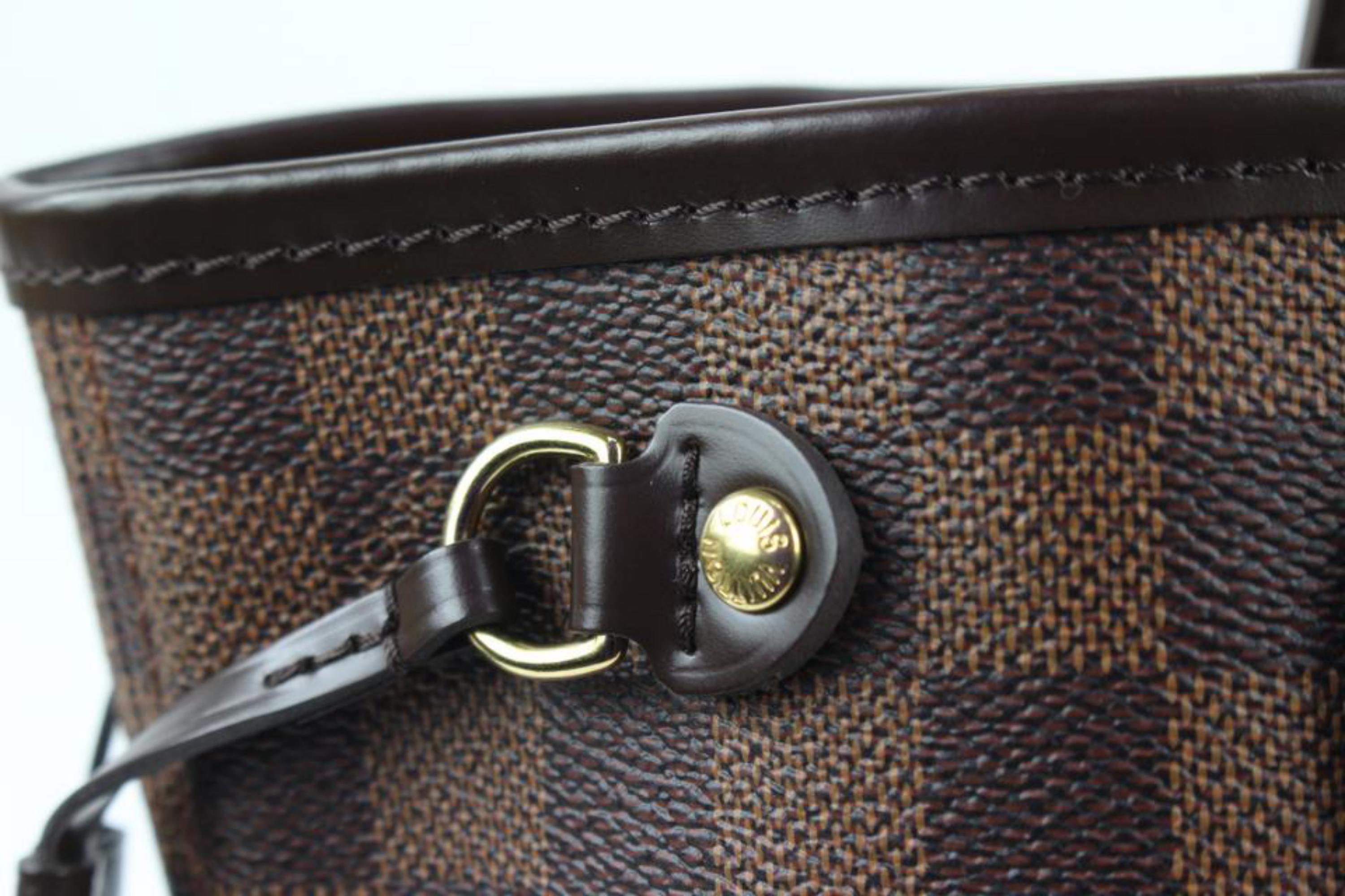 Petit sac fourre-tout Louis Vuitton Neverfull PM en damier ébène 79lv39s en vente 5