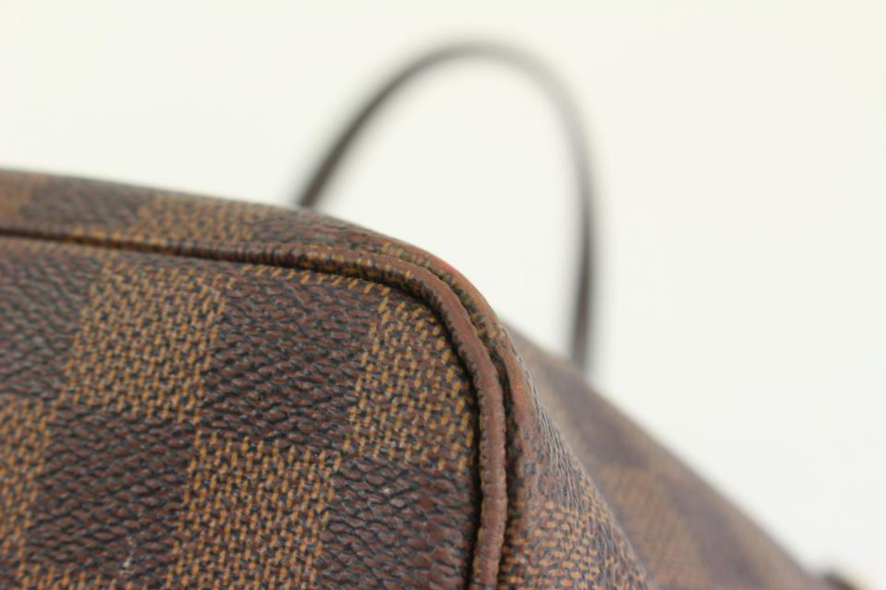 Petit sac fourre-tout Louis Vuitton Neverfull PM en damier ébène 123lv23 État moyen - En vente à Dix hills, NY