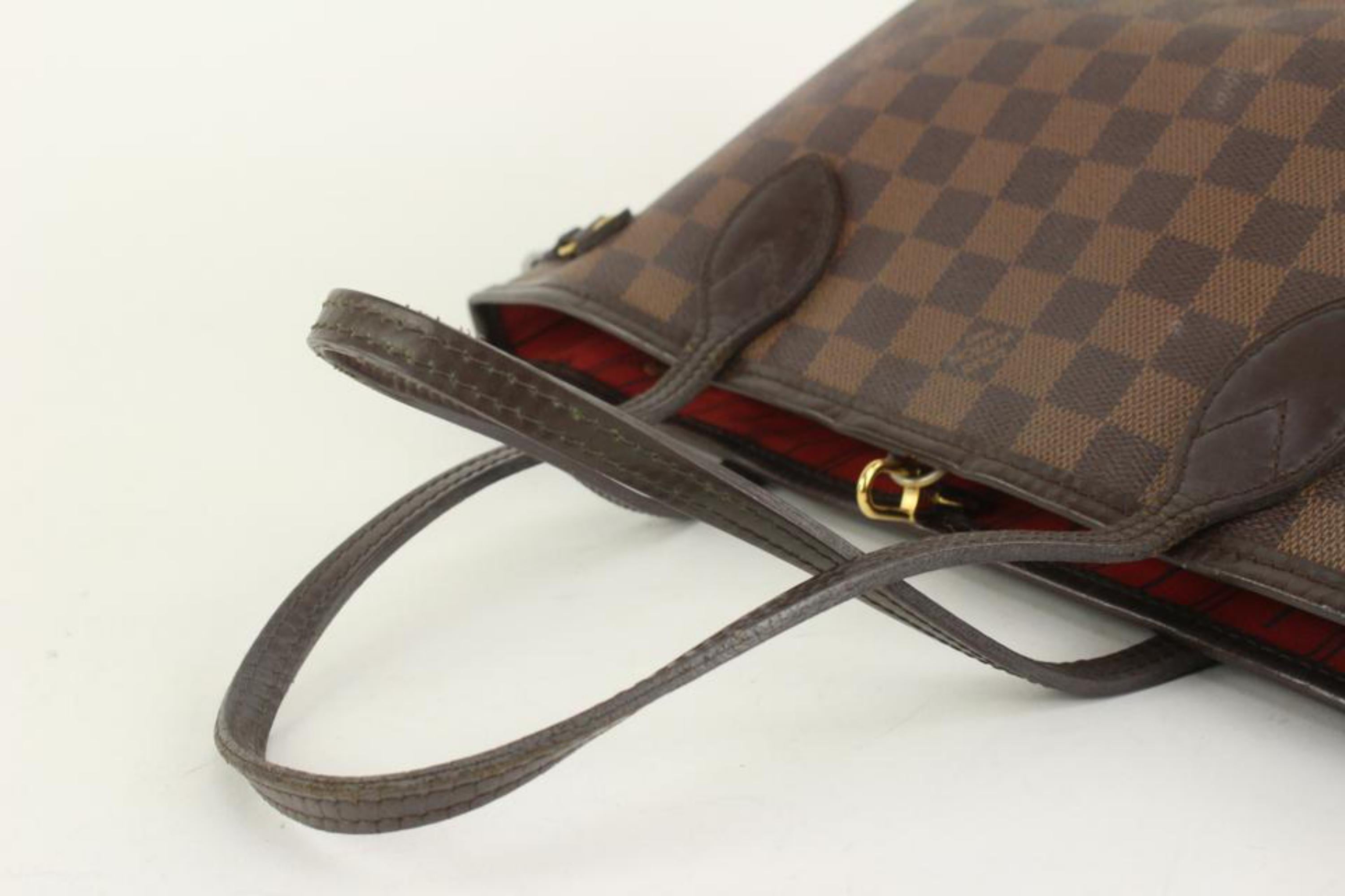 Louis Vuitton Small Damier Ebene Neverfull PM Tote Bag 123lv23 For Sale 1