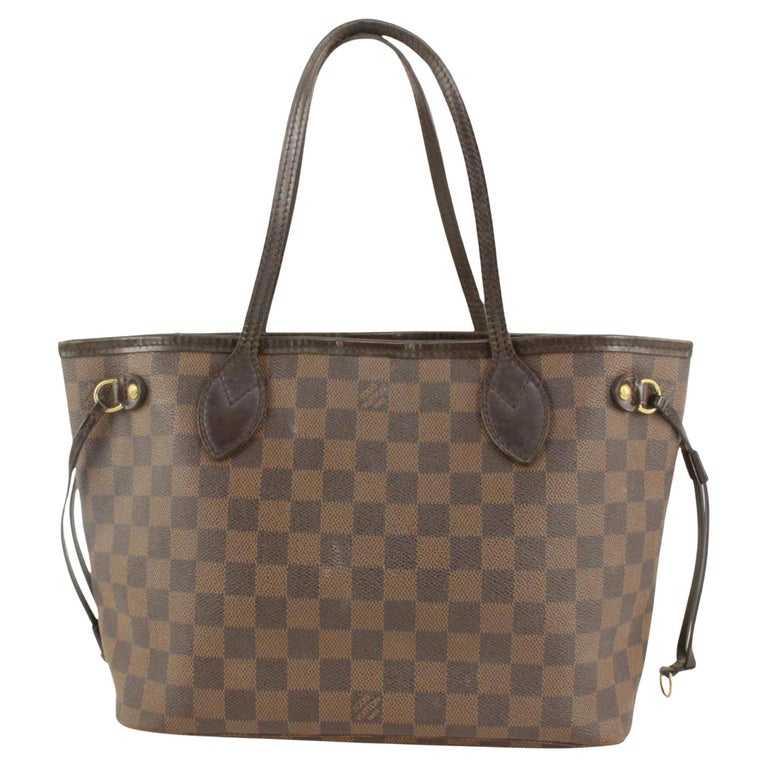 Louis Vuitton Small Damier Ebene Neverfull PM Tote Bag 228L0 For Sale at  1stDibs
