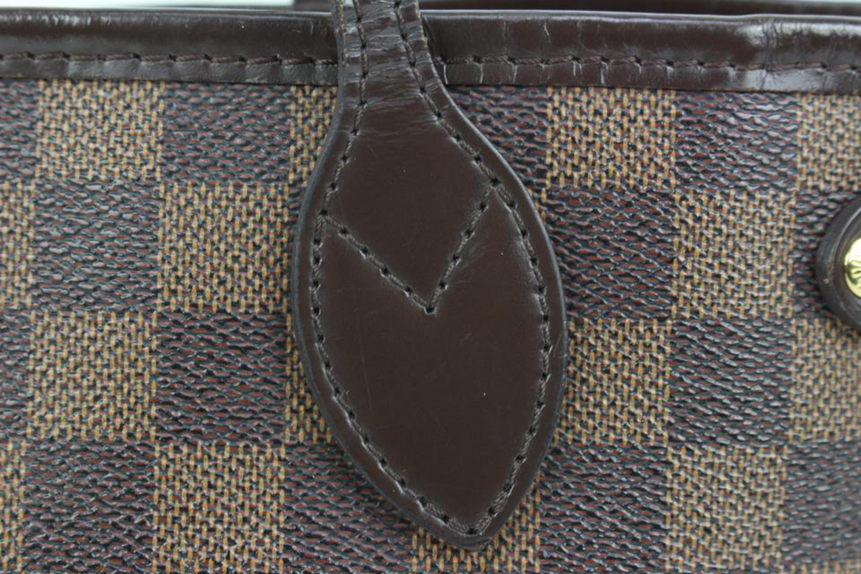 Louis Vuitton Small Damier Ebene Neverfull PM Tote Bag 41lk68 For Sale 7