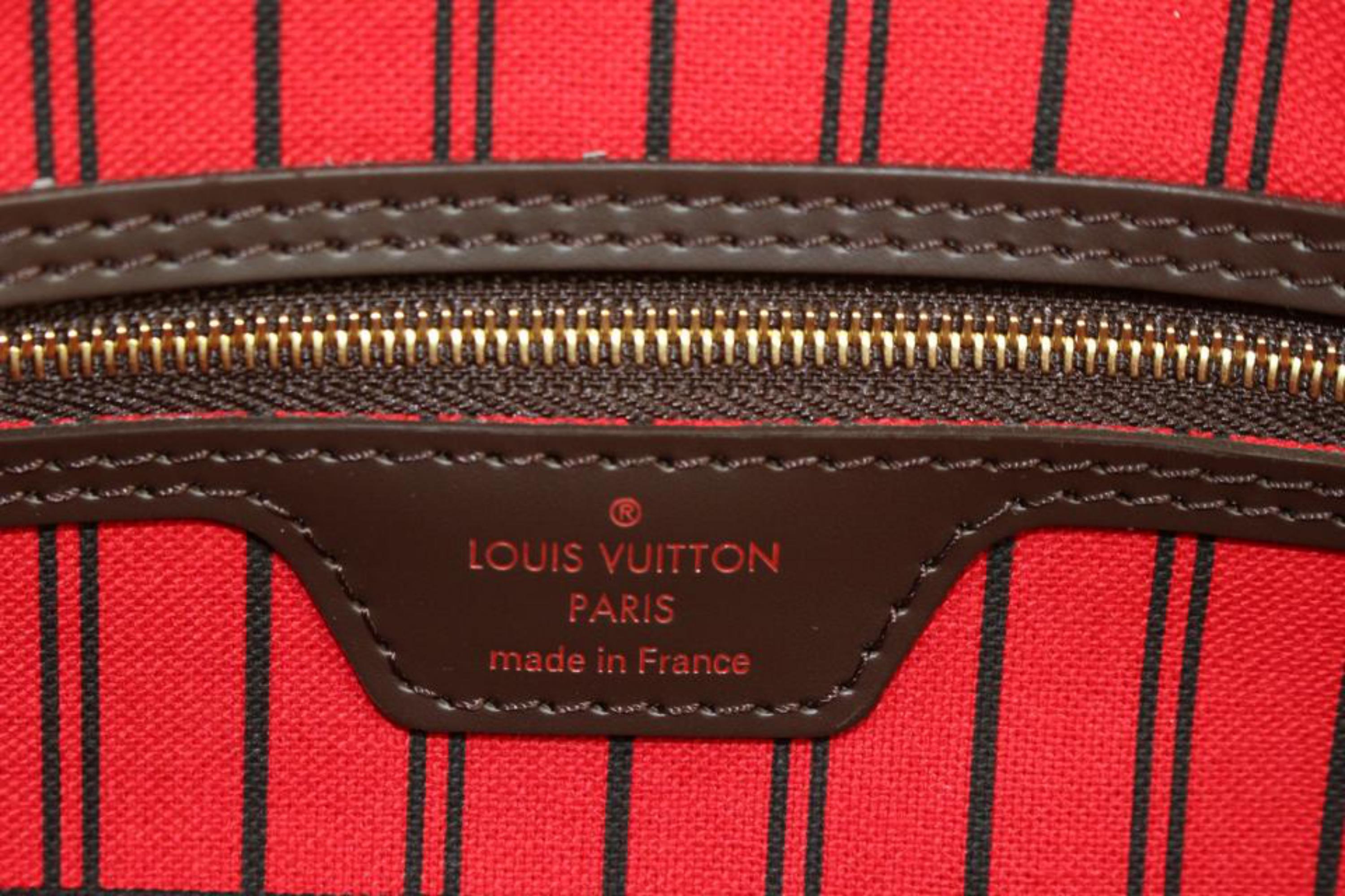 Louis Vuitton Louis Vuitton Kleine Damier Ebene Neverfull PM Tragetasche 44lk82 (Braun) im Angebot