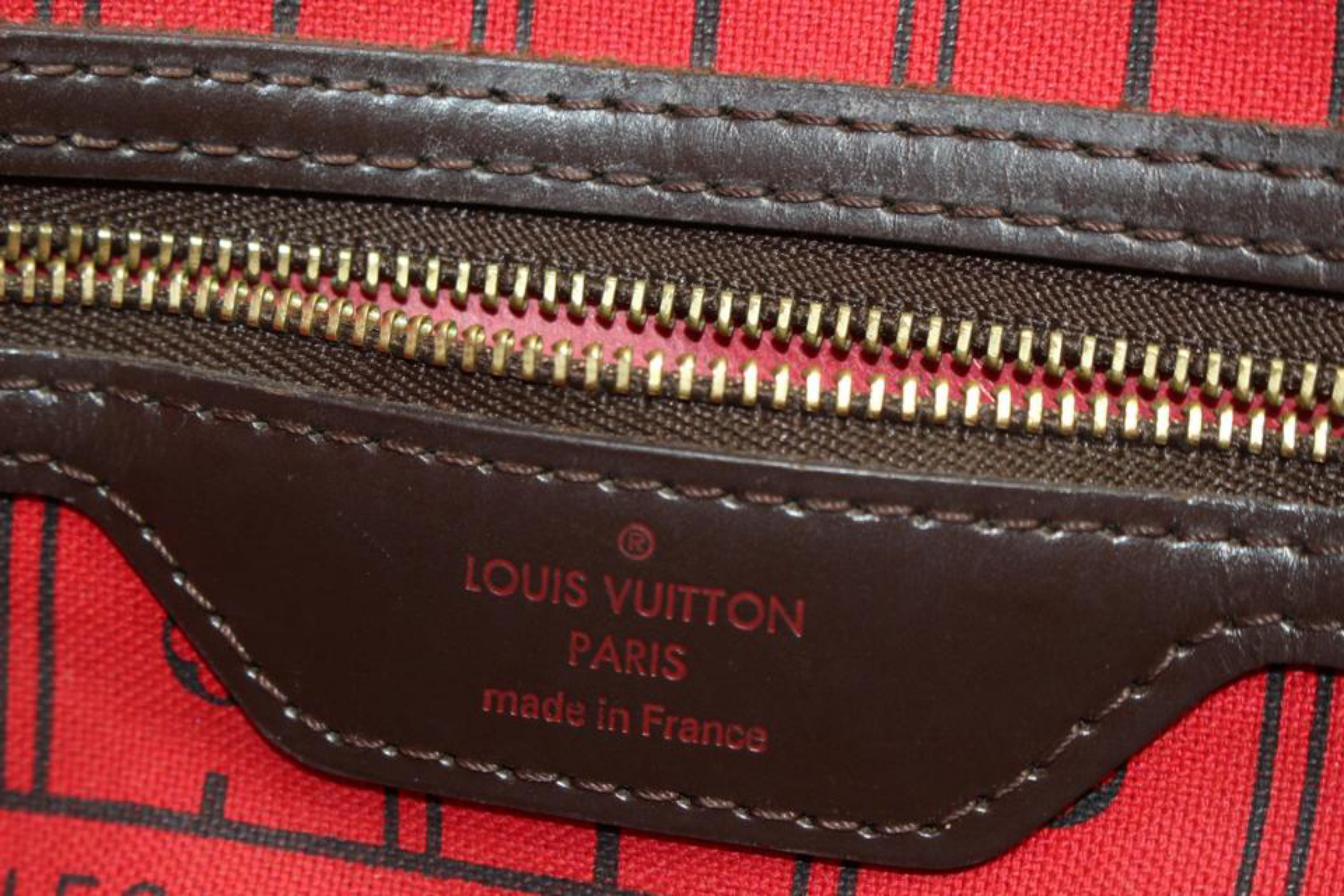 Kleine Damier Ebene Neverfull PM Tote Bag von Louis Vuitton 4lv34s Damen im Angebot