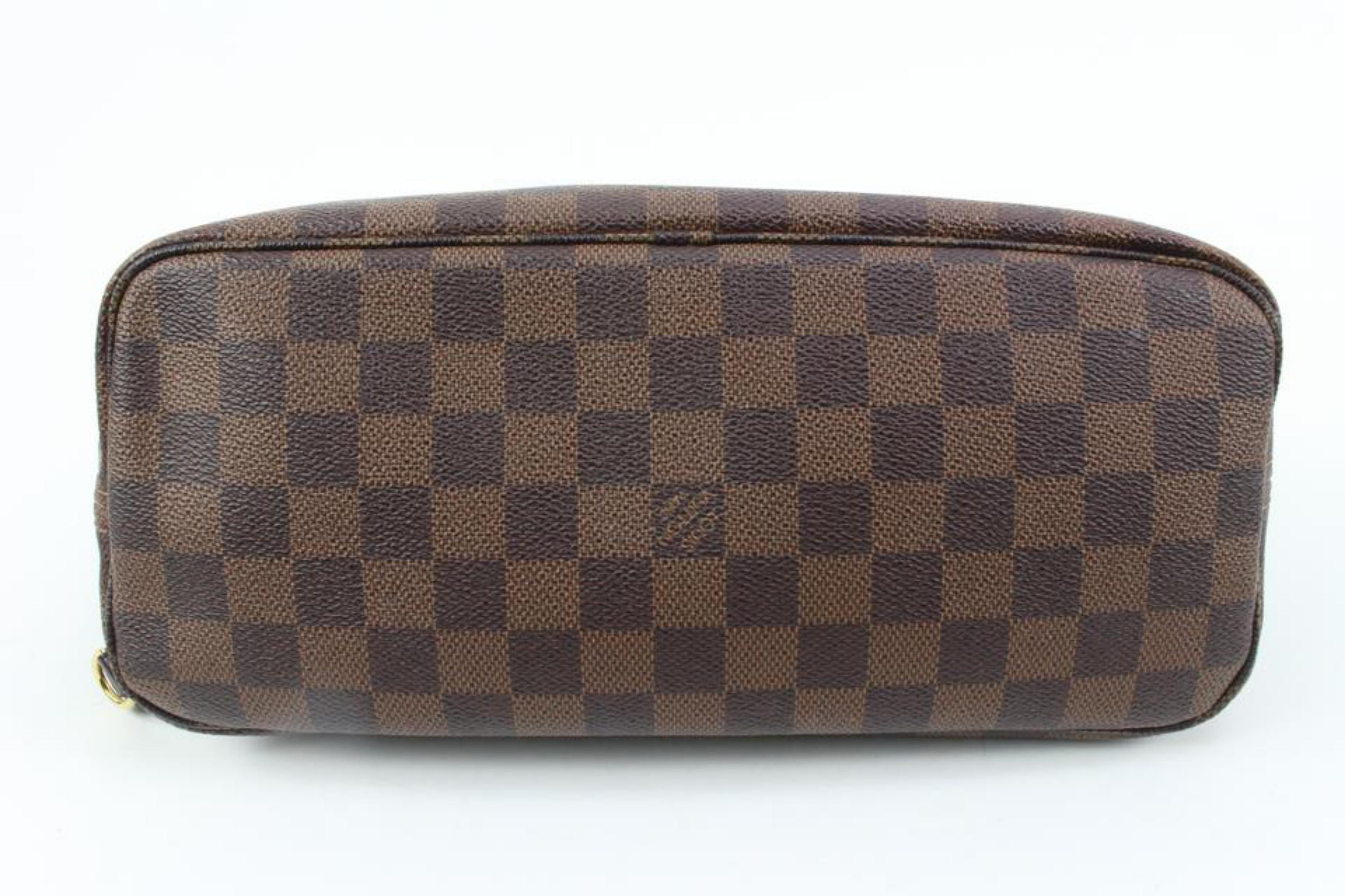Louis Vuitton Small Damier Ebene Neverfull PM Tote Bag 4lv34s For Sale 1
