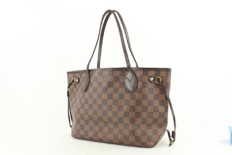 Louis Vuitton Small Damier Ebene Neverfull PM Tote Bag 228L0 For Sale at  1stDibs