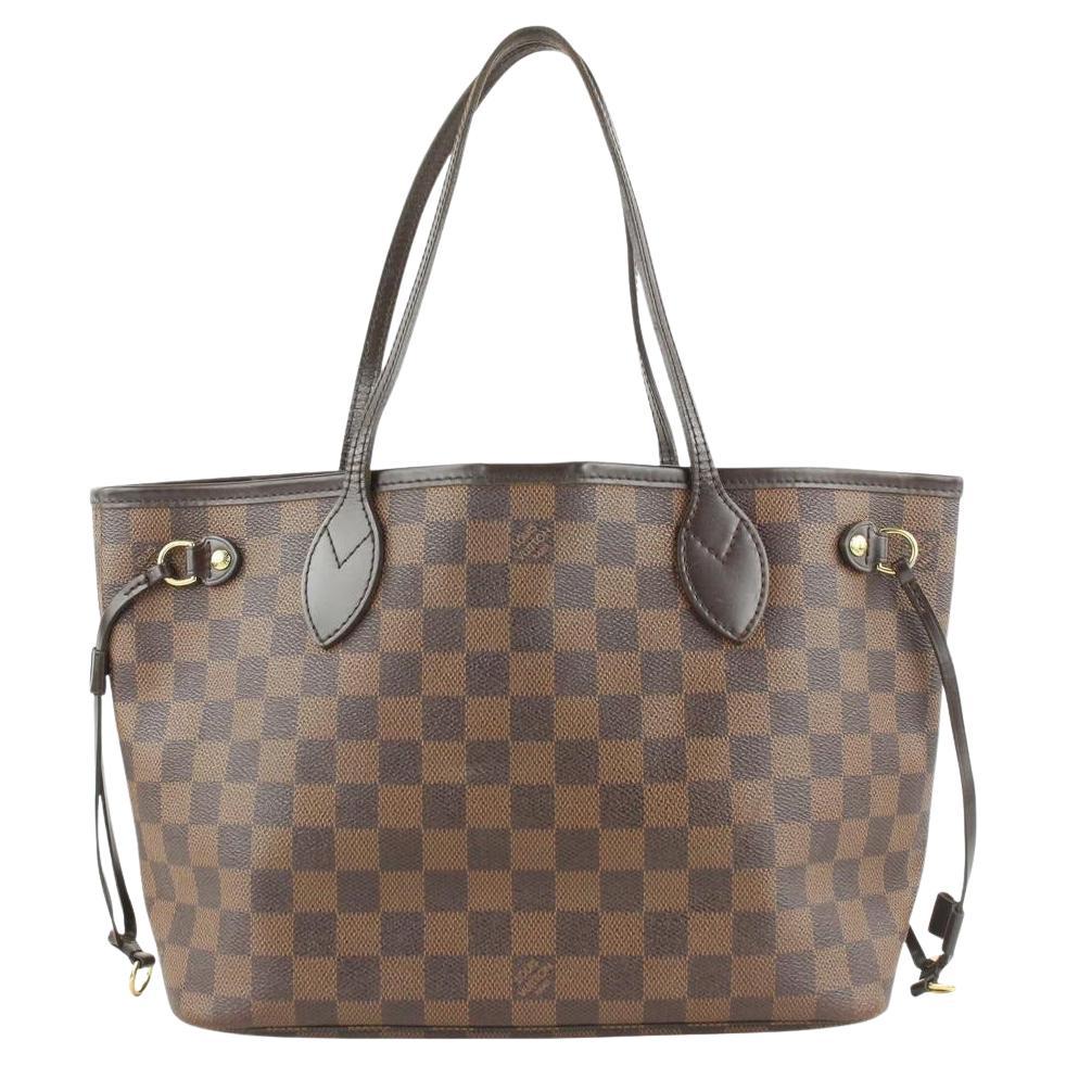Louis Vuitton Small Damier Ebene Neverfull PM Tote Bag 646lvs617  For Sale
