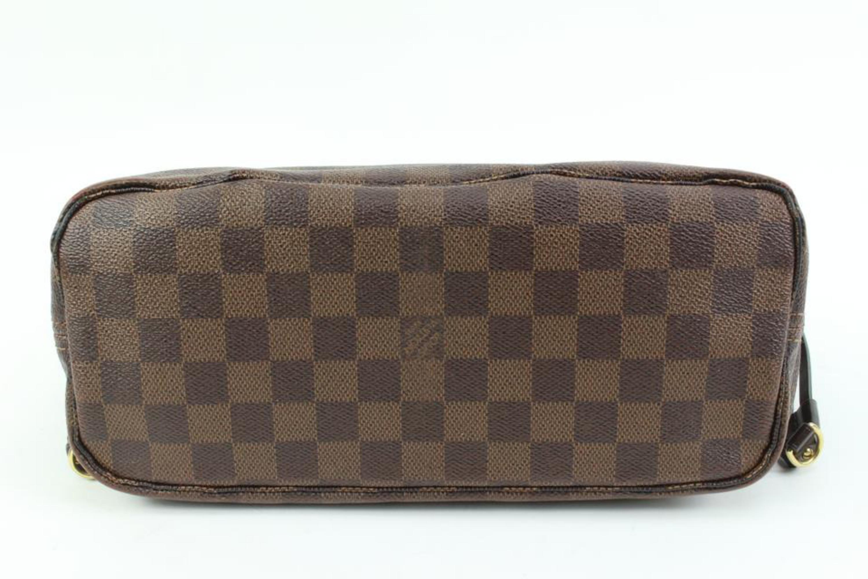 Louis Vuitton Small Damier Ebene Neverfull PM Tote Bag 70lv315s For Sale 1